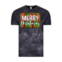 Cloud Black merry christmas brushstroke Vintage Tee - Jasminsmagicworld