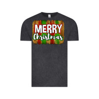Vintage Black merry christmas brushstroke Vintage Tee - Jasminsmagicworld