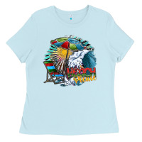 Baby Blue beach please Ladies Tee - SublimationCraftShop