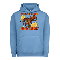 Pigment Pebble Blue Crawfish who's your craw daddy Urban Hoodie - FaDigitalArtStudio