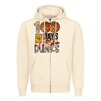 Sandshell 100 of days slam dunks Zipper Hoodie - SublimationCraftShop