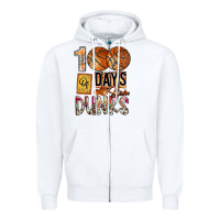 100 Of Days Slam Dunks Zipper Hoodie | Teevron