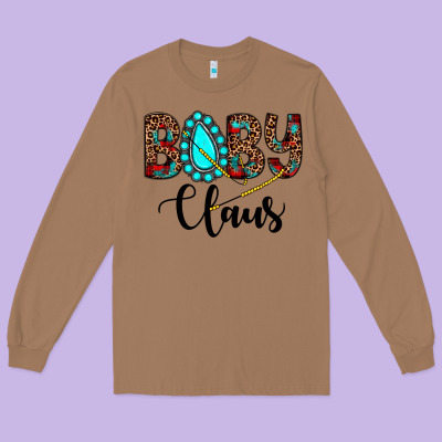 Baby Claus Long Sleeve Tee Designed By Jahusdesignshop