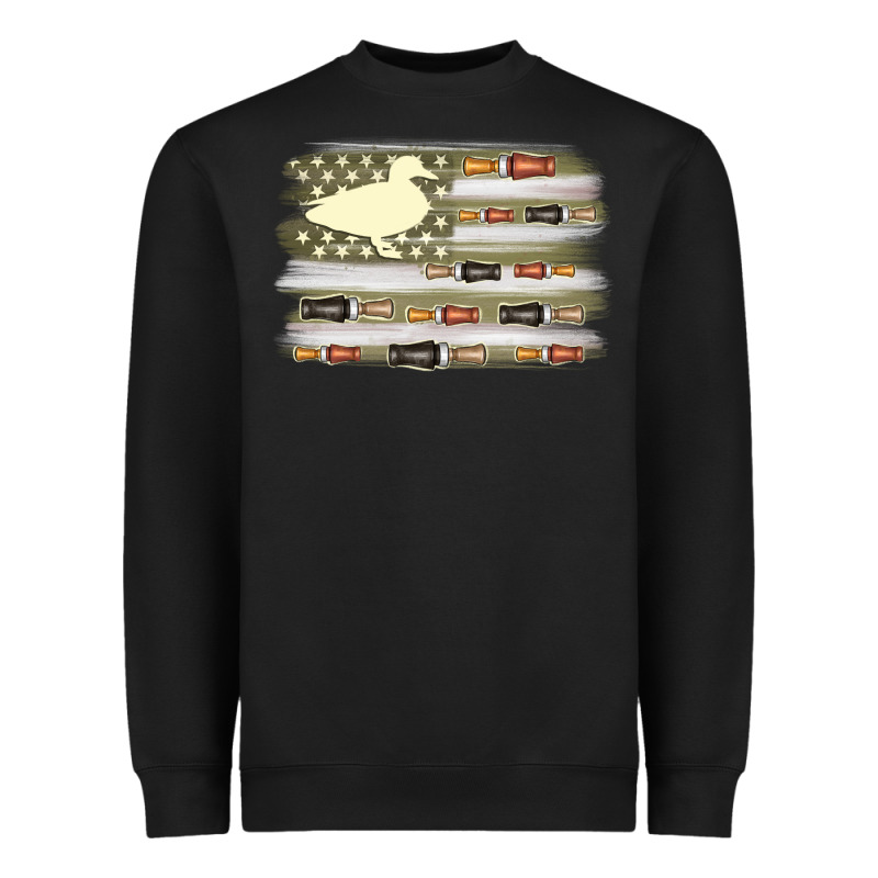 Duck Hunter Flag Heavyweight Sweatshirt by MaliasSmallBusiness | Teevron