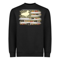 Black duck hunter flag Heavyweight Sweatshirt - MaliasSmallBusiness