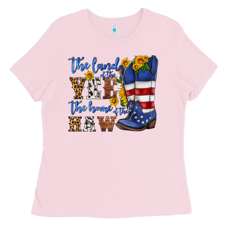 The Land Of The Yee The Home Of The Haw Ladies Tee by HRA Design Shop | Teevron
