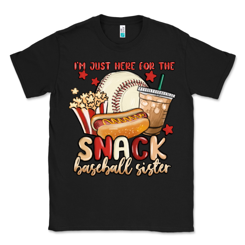 I'm Just Here For The Snack Baseball Sister Classic Tee by MaliasSmallBusiness | Teevron