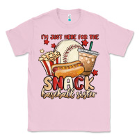 Bubblegum Pink i'm just here for the snack baseball sister Classic Tee - MaliasSmallBusiness