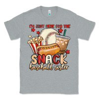Heather Grey i'm just here for the snack baseball sister Classic Tee - MaliasSmallBusiness