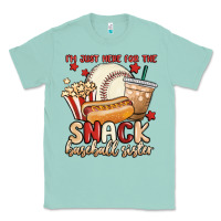 Seafoam i'm just here for the snack baseball sister Classic Tee - MaliasSmallBusiness