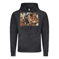 Cowhide Leopard Background Vintage Hoodie | Teevron