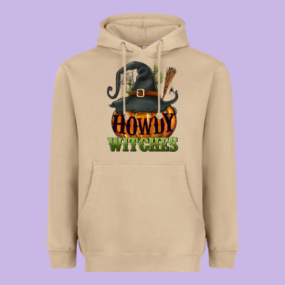 Howdy Witches Heavyweight Hoodie Designed By Nancycooperartshop