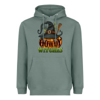 Sage Howdy witches Heavyweight Hoodie - NancyCooperArtShop