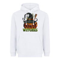 White Howdy witches Heavyweight Hoodie - NancyCooperArtShop