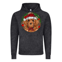 Vintage Black Christmas Toy Poodle Vintage Hoodie - RanaPortraitStore