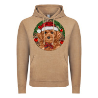 Vintage Coffee Christmas Toy Poodle Vintage Hoodie - RanaPortraitStore