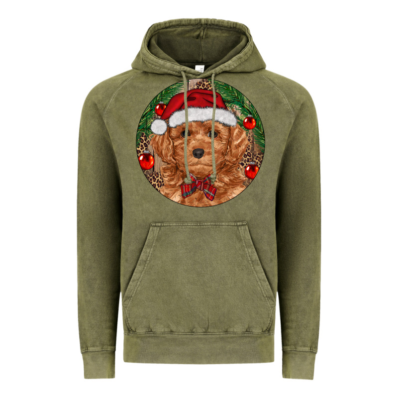 Christmas Toy Poodle Vintage Hoodie by RanaPortraitStore | Teevron