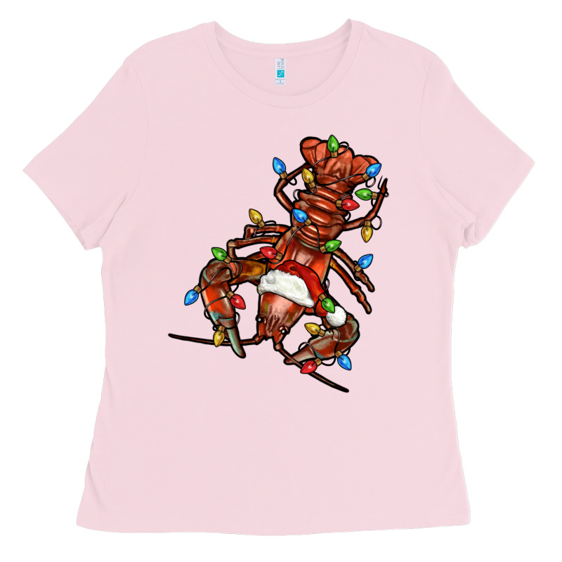 Christmas Crawfish Ladies Tee by FaDigitalArtStudio | Teevron
