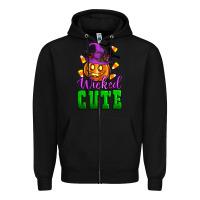 Black Wicked cute Zipper Hoodie - Artiststas