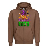 Chestnut Wicked cute Zipper Hoodie - Artiststas