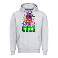 Heather Grey Wicked cute Zipper Hoodie - Artiststas