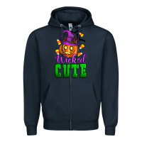 Navy Wicked cute Zipper Hoodie - Artiststas