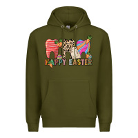 Army Green Happy Easter Dental Premium Hoodie - HowdyJamesFarm