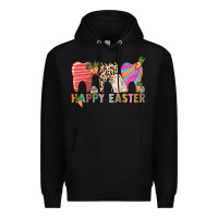 Black Happy Easter Dental Premium Hoodie - HowdyJamesFarm