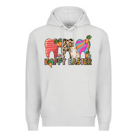 Dove Grey Happy Easter Dental Premium Hoodie - HowdyJamesFarm