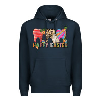 Navy Happy Easter Dental Premium Hoodie - HowdyJamesFarm