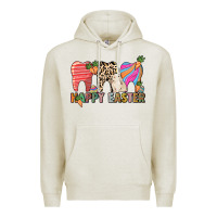 Oatmeal Heather Happy Easter Dental Premium Hoodie - HowdyJamesFarm