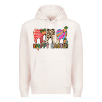 Pale Pink Happy Easter Dental Premium Hoodie - HowdyJamesFarm
