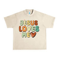 Sandshell jesus loves me Urban Heavy Tee - MaliasSmallBusiness