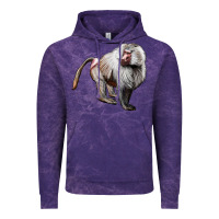 Cloud Purple baboon Vintage Hoodie - LillyAllenDesigns