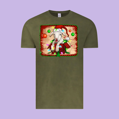 Christmas Lamb Vintage Tee Designed By Jasminsmagicworld