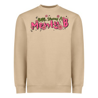 Mushroom having a menty b, cute and trendy Heavyweight Sweatshirt - MaliasSmallBusiness