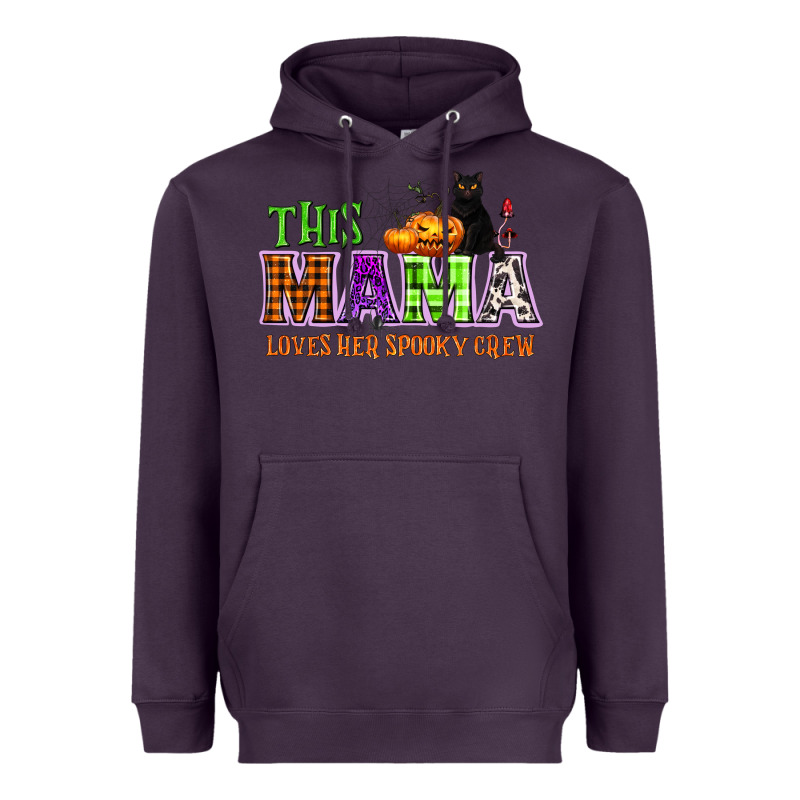 This Mama Loves Her Spooky Crew Heavyweight Hoodie by NancyCooperArtShop | Teevron