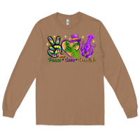 Toasted Coconut peace love crawfish Long Sleeve Tee - NancyCooperArtShop