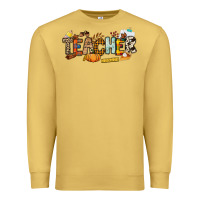 Antique Gold Fall Teacher Premium Sweatshirt - NancyCooperArtShop