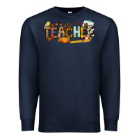 Navy Fall Teacher Premium Sweatshirt - NancyCooperArtShop
