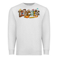 Oatmeal Heather Fall Teacher Premium Sweatshirt - NancyCooperArtShop
