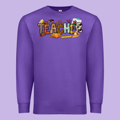 Fall Teacher Premium Sweatshirt Designed By Nancycooperartshop
