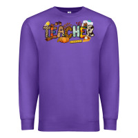 Purple Fall Teacher Premium Sweatshirt - NancyCooperArtShop