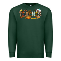 Sports Green Fall Teacher Premium Sweatshirt - NancyCooperArtShop
