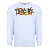 White Fall Teacher Premium Sweatshirt - NancyCooperArtShop