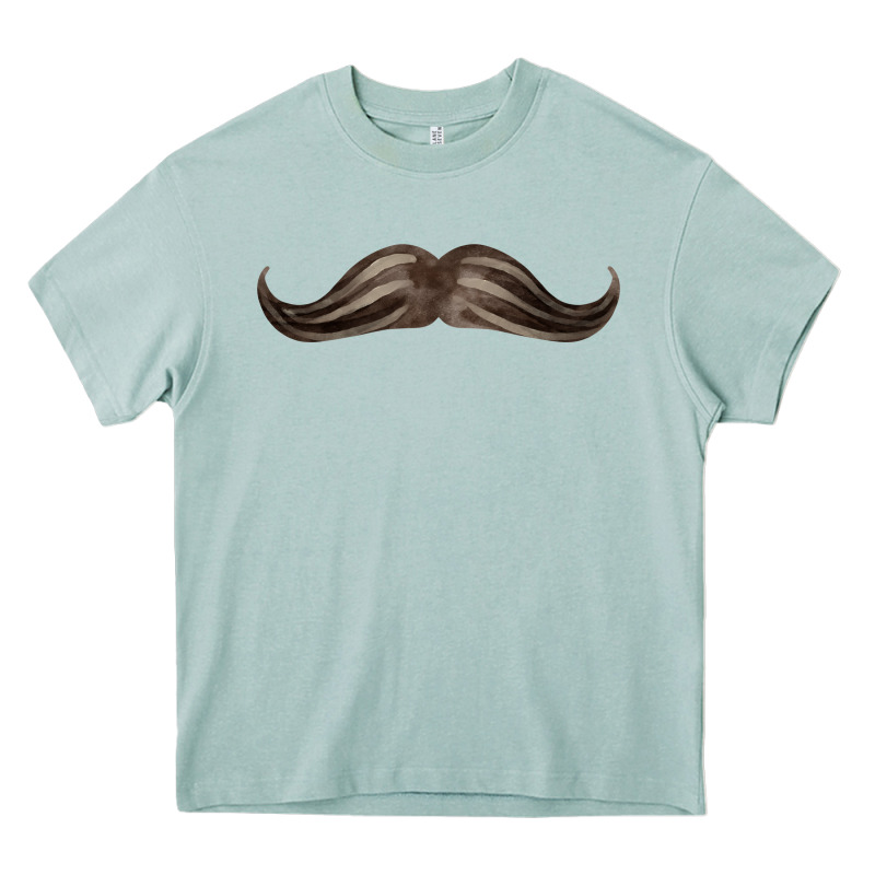 Brown Moustache Fa Element Heavy Core Tee by FaDigitalArtStudio | Teevron