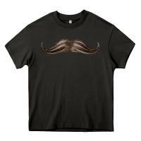 Asphalt brown moustache fa element Heavy Core Tee - FaDigitalArtStudio