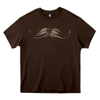 Chocolate Brown brown moustache fa element Heavy Core Tee - FaDigitalArtStudio