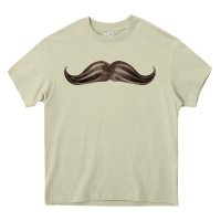 Mossy brown moustache fa element Heavy Core Tee - FaDigitalArtStudio