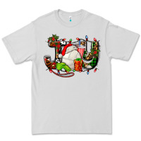 Dove Grey joy with volleyball and santa's hat Premium Tee - AdoDesignShop